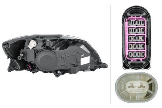 FF/Single Headlight-Headlight - left - for e.g. Skoda Fabia II (542)