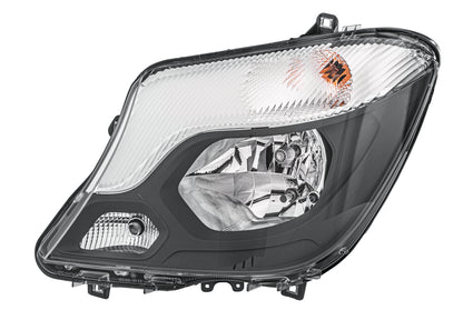 HELLA Halogen/FF-Headlight - left - for e.g. Mercedes-Benz Sprinter 3,5-T Box (906) 1ED011030-111