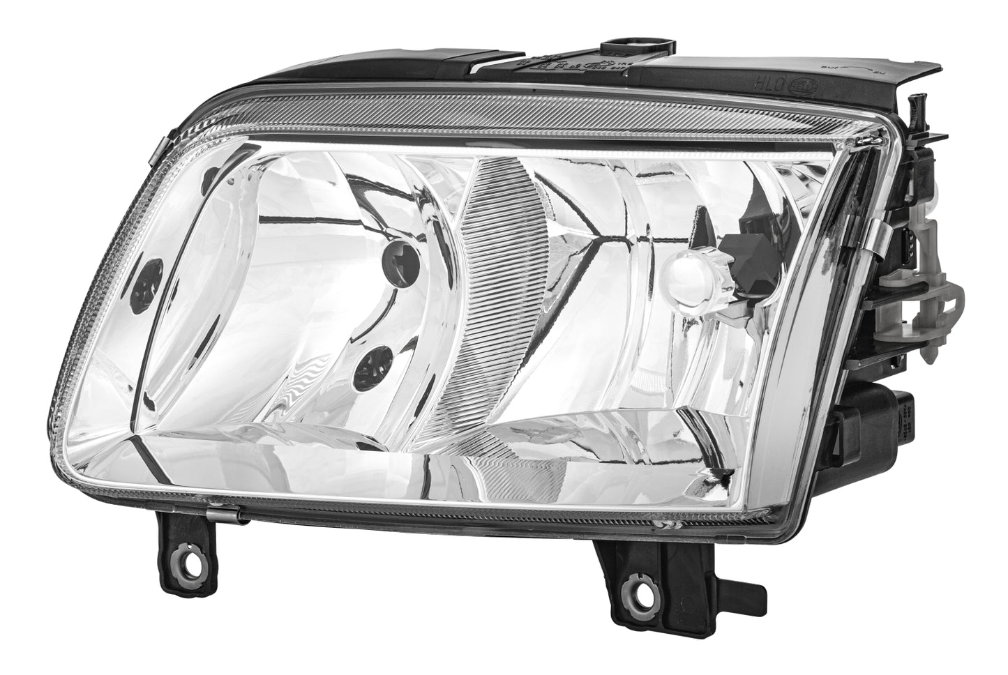 HELLA Dual Headlight/Halogen-Headlight - left - for e.g. VW Polo (6N2) 1DF963709-051
