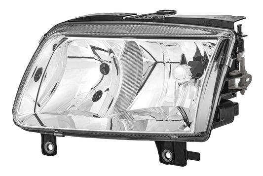 HELLA Dual Headlight/Halogen-Headlight - left - for e.g. VW Polo (6N2) 1DF963709-051