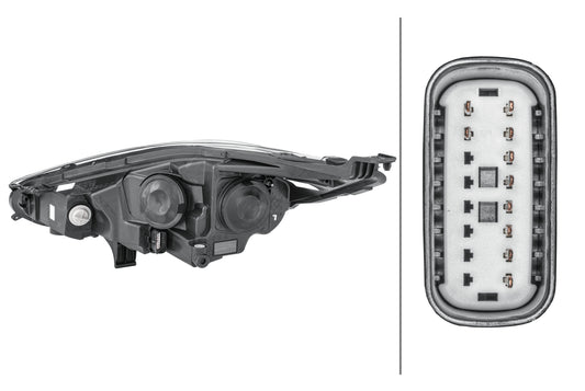 HELLA Halogen-Headlight - right - for e.g. Ford Fiesta VI (CB1, CCN) 1EE354803-021