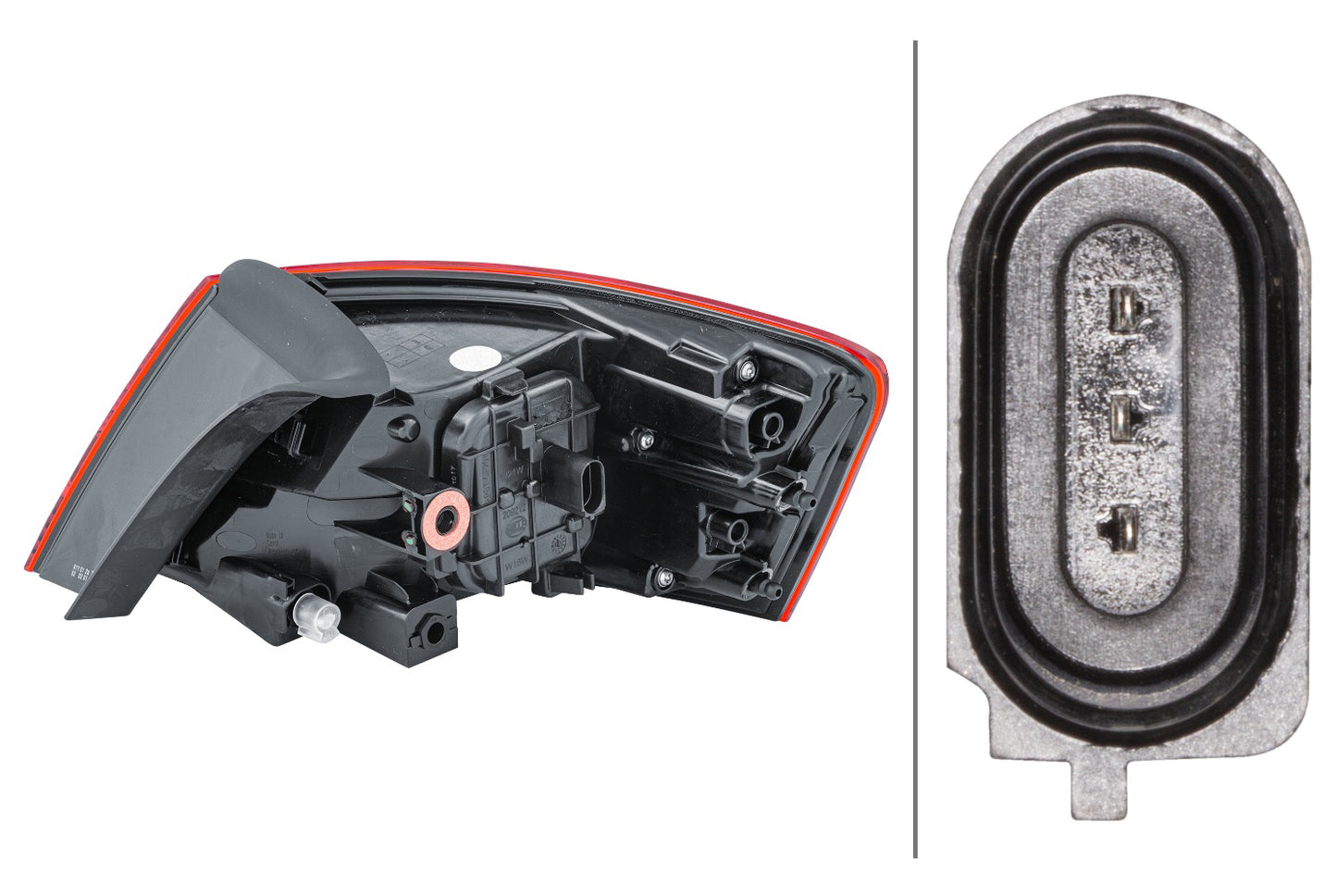 HELLA Rearlight - Halogen - Outer section - left - for e.g. Audi A3 (8V1, 8VK) 2SD012833-031
