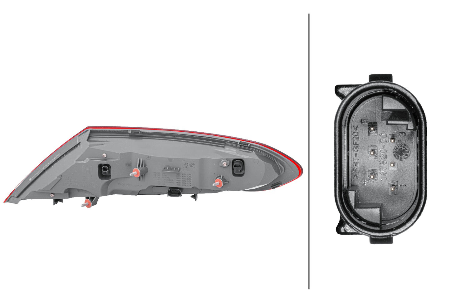 HELLA Rearlight - LED - Outer section - left - for e.g. Mercedes-Benz C-Class Coupe (C 2SD011786-211