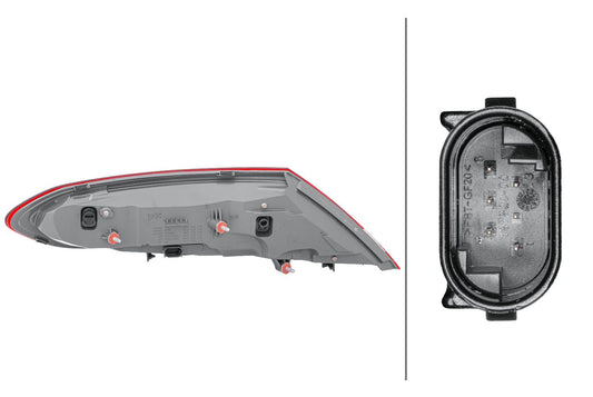 HELLA Rearlight - LED - Outer section - right - for e.g. Mercedes-Benz C-Class Coupe ( 2SD011786-221