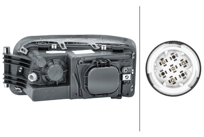 HELLA Halogen-Headlight - right 1EH354984-021