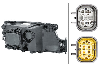 HELLA Halogen-Headlight - left 1EH354987-011