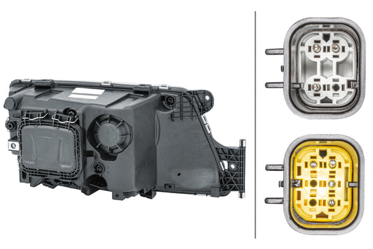 HELLA Halogen-Headlight - left 1EH354987-031
