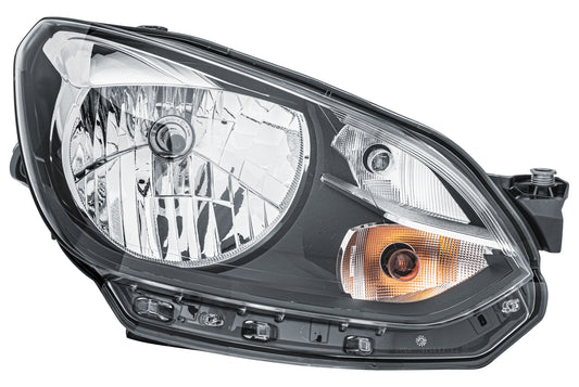 HELLA Halogen/FF-Headlight - right - for e.g. VW Up (121, 122, BL1, BL2) 1EJ010670-021