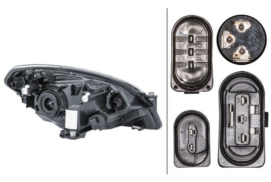 HELLA Halogen-Headlight - left - for e.g. Skoda Citigo 1EJ010672-011