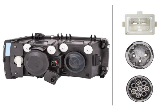 HELLA Halogen-Headlight - left 1EJ247046-011