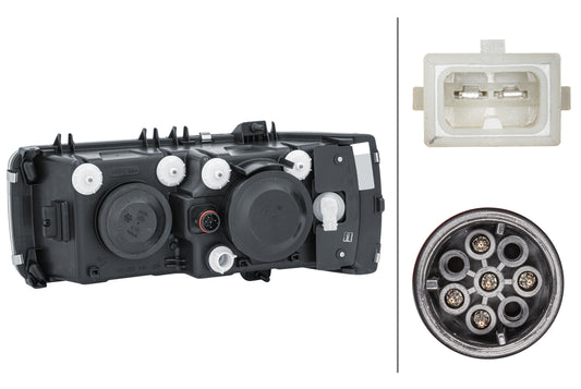 HELLA Halogen-Headlight - right 1EJ247046-041
