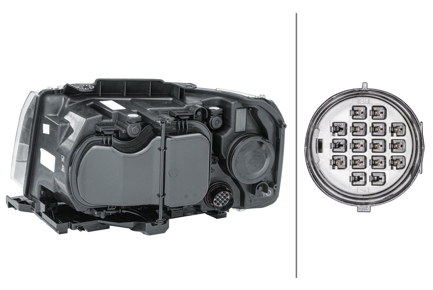 HELLA LED/Halogen-Headlight - right - for e.g. Land Rover Freelander 2 (L359) 1EJ354813-041
