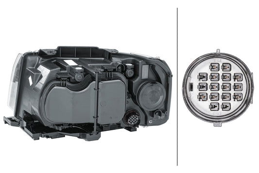 HELLA LED/Halogen-Headlight - right - for e.g. Land Rover Freelander 2 (L359) 1EJ354813-161