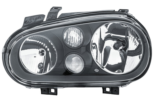 HELLA DE/FF/Halogen-Headlight - left - for e.g. VW Golf IV (1J1) 1EL007700-151