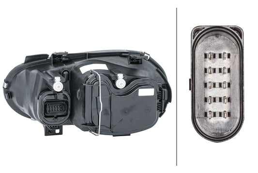Halogen/DE/FF-Headlight - right - for e.g. VW Golf IV (1J1)