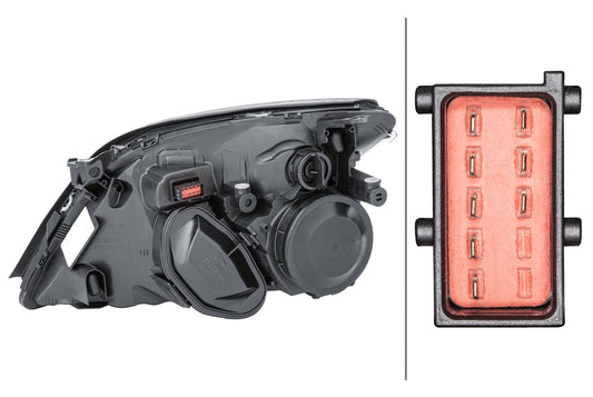 HELLA Halogen/DE-Headlight - right - for e.g. Opel Vectra C (Z02) 1EL008320-081