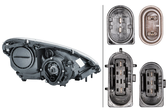 HELLA Halogen-Headlight - left - for e.g. Mercedes-Benz Slk (R171) 1EL008361-611