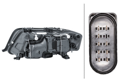 HELLA Halogen/FF/DE-Headlight - right - for e.g. Audi A6 (4B2, C5) 1EL008472-021