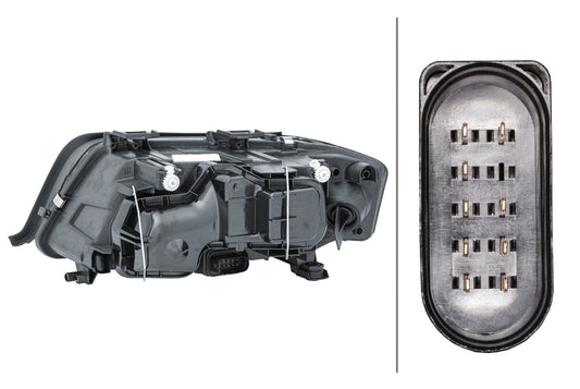 HELLA Halogen/FF/DE-Headlight - right - for e.g. Audi A6 (4B2, C5) 1EL008472-021