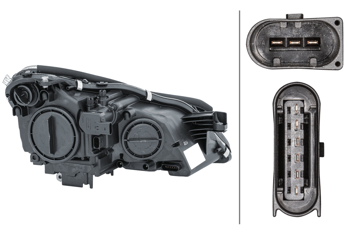 HELLA Halogen-Headlight - left - for e.g. Mercedes-Benz Cls (C219) 1EL008821-011