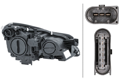 HELLA Halogen-Headlight - left - for e.g. Mercedes-Benz Cls (C219) 1EL008821-011