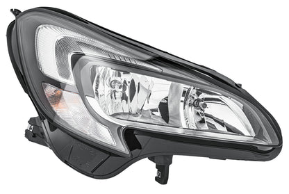 HELLA LED/Halogen-Headlight - right - for e.g. Opel Corsa E (X15) 1EF011830-061