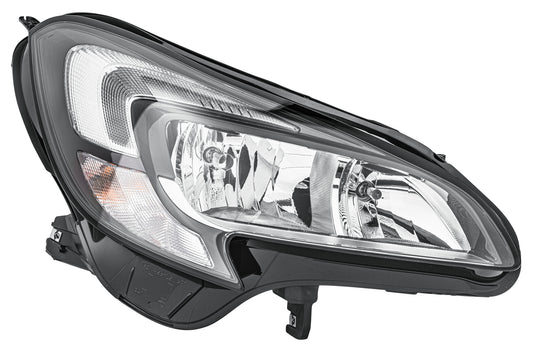 HELLA LED/Halogen-Headlight - right - for e.g. Opel Corsa E (X15) 1EF011830-061