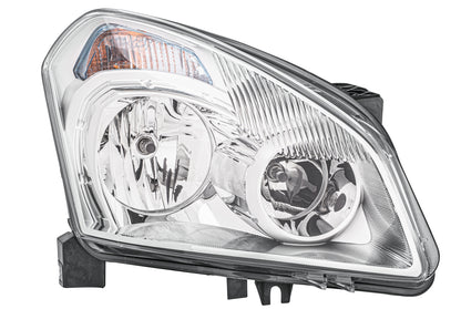 HELLA Halogen-Headlight - right - for e.g. Nissan Qashqai I (J10, NJ10, JJ10E) 1EF238042-021