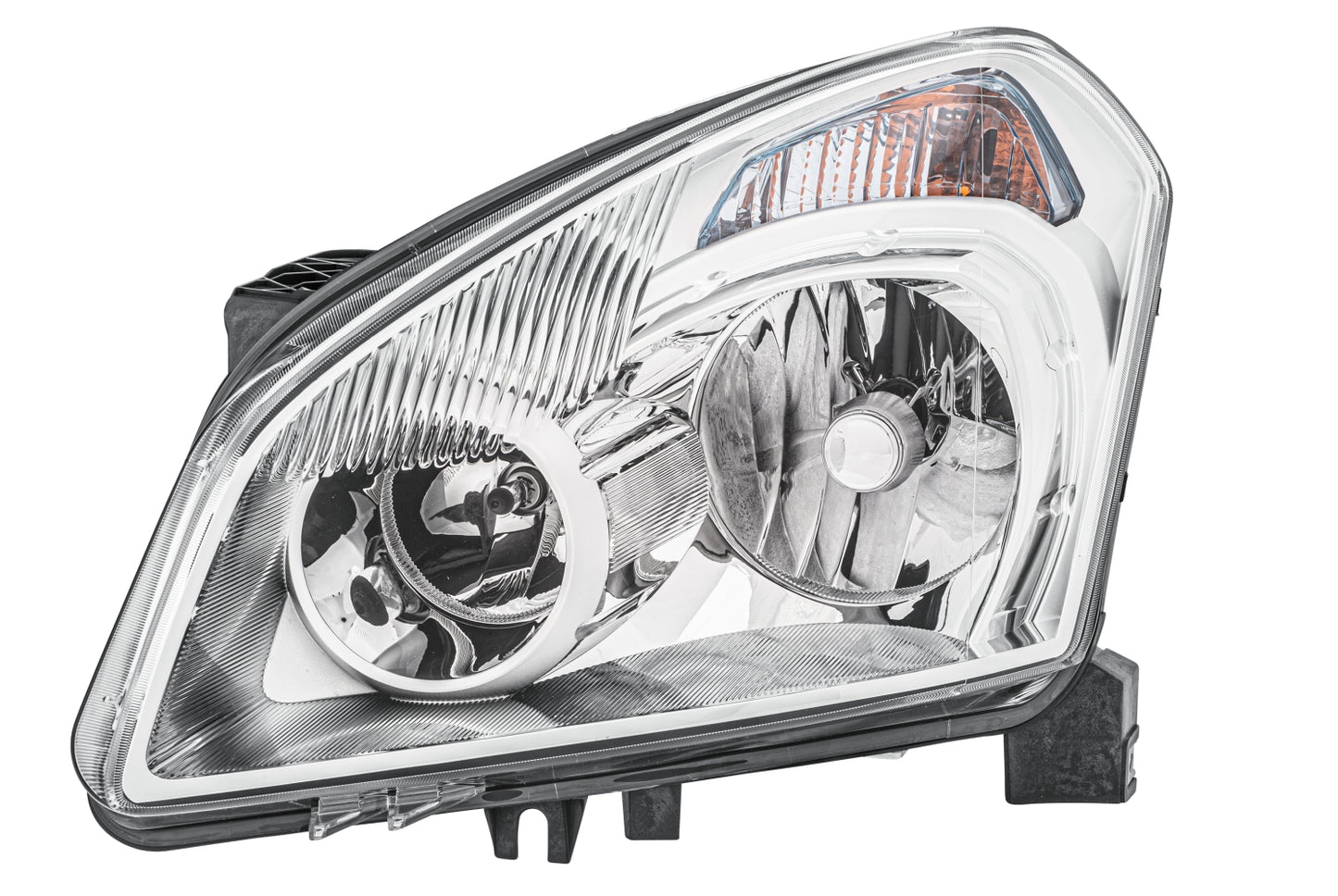 HELLA Halogen/Xenon-Headlight - left - for e.g. Nissan Qashqai I (J10, NJ10, JJ10E) 1EF238042-111