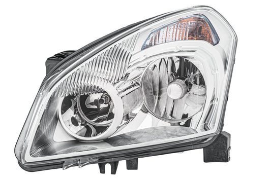 HELLA Halogen/Xenon-Headlight - left - for e.g. Nissan Qashqai I (J10, NJ10, JJ10E) 1EF238042-111