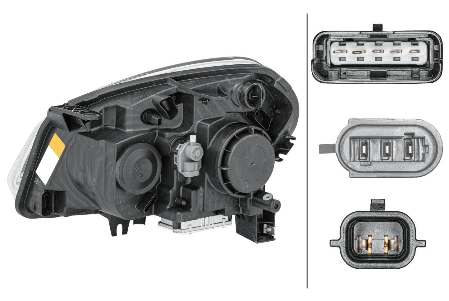 HELLA Xenon/Halogen-Headlight - right - for e.g. Nissan Qashqai I (J10, NJ10, JJ10E) 1EF238042-121