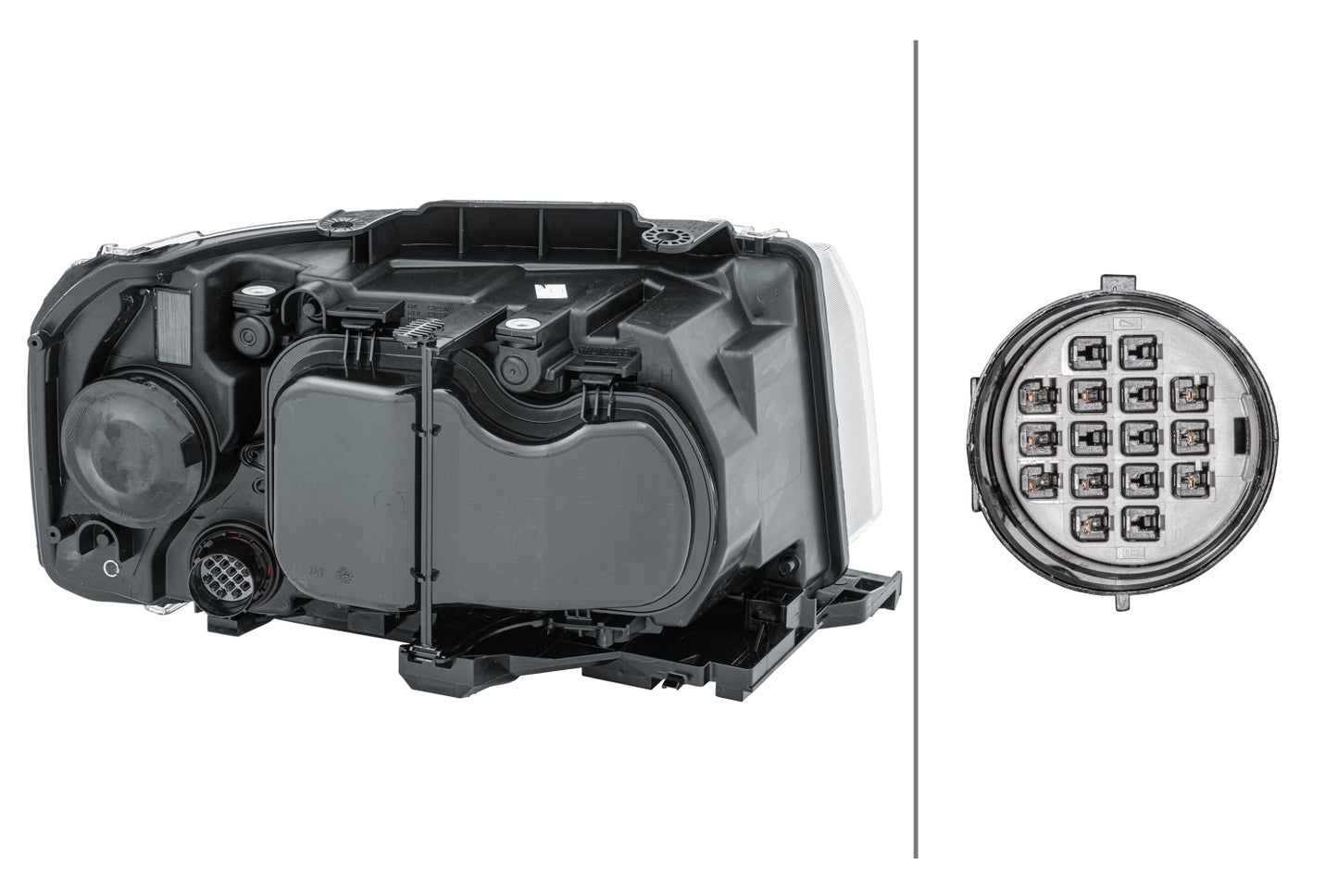 HELLA Halogen-Headlight - left - for e.g. Land Rover Freelander 2 (L359) 1EF354025-091