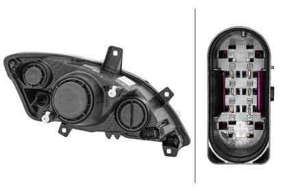 HELLA Halogen-Headlight - left - for e.g. Mercedes-Benz Vito / Mixto Box (W639) 1EG009627-011