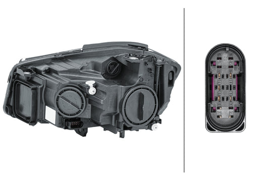 HELLA Halogen-Headlight - right - for e.g. Mercedes-Benz A-Class (W176) 1EG010818-121