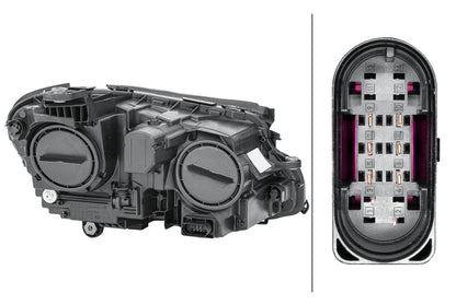 HELLA Halogen-Headlight - left - for e.g. Mercedes-Benz E-Class (W213) 1EG012076-051