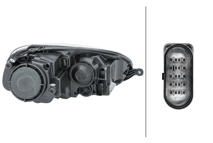 HELLA Halogen-Headlight - left - for e.g. VW Golf V (1K1) 1EG247007-411
