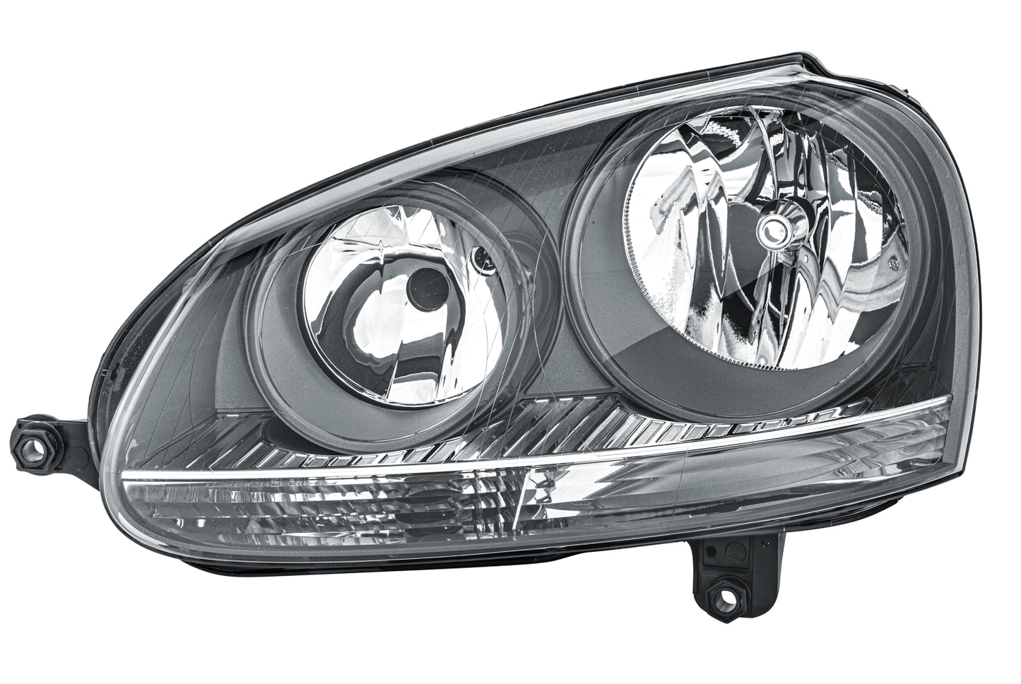 HELLA Halogen-Headlight - left - for e.g. VW Golf V (1K1) 1EG247007-411