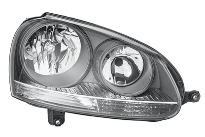 HELLA Halogen-Headlight - right - for e.g. VW Golf V (1K1) 1EG247007-421