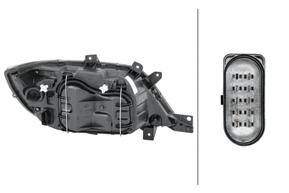 HELLA Halogen-Headlight - left - for e.g. Mercedes-Benz Sprinter 3-T Chassis (903) 1EH008010-011