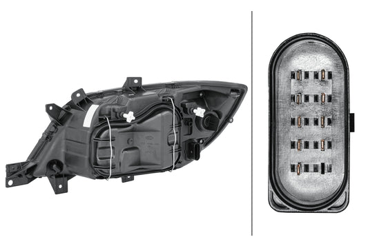 HELLA Halogen-Headlight - right - for e.g. Mercedes-Benz Sprinter 3-T Chassis (903) 1EH246047-021