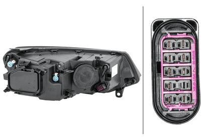 HELLA Halogen/FF-Headlight - left - for e.g. VW Touareg (7P5, 7P6) 1EJ010328-211