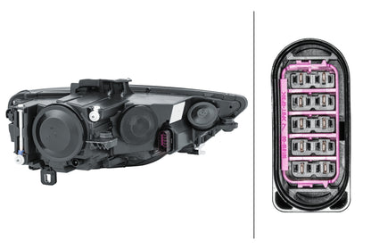 HELLA FF/Halogen-Headlight - left - for e.g. Audi A3 (8V1, 8VK) 1EJ010740-071