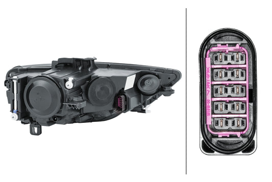 HELLA FF/Halogen-Headlight - left - for e.g. Audi A3 (8V1, 8VK) 1EJ010740-071