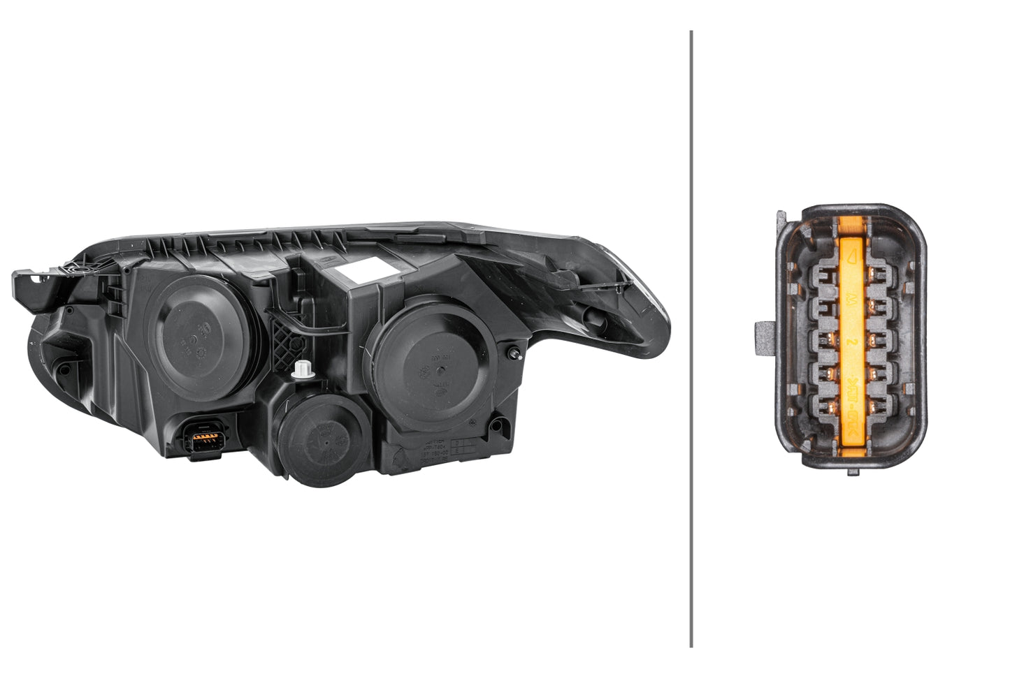 HELLA FF/Halogen-Headlight - right - for e.g. Citroën C3 Picasso (SH_) 1EG009767-021