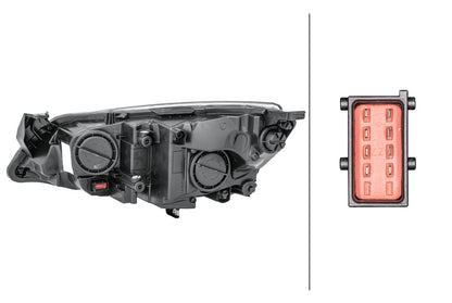 HELLA Halogen/FF-Headlight - right - for e.g. Opel Astra J (P10) 1EG010011-621