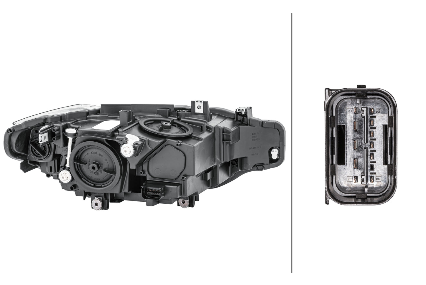 HELLA Halogen/FF-Headlight - left - for e.g. BMW 3 Touring (F31) 1EG012101-911