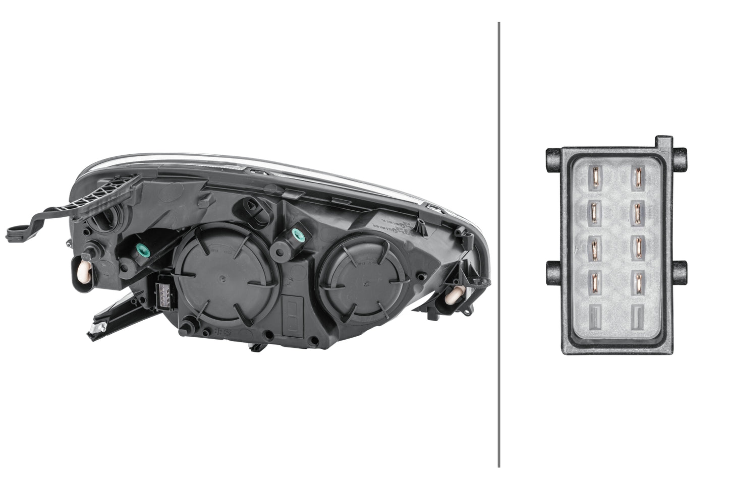 HELLA Bulb-Headlight - left - for e.g. Opel Adam (M13) 1EH354811-011