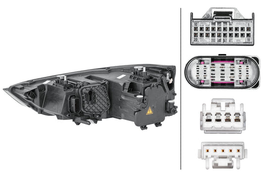 LED/Bi-Xenon-Headlight - right - for e.g. Audi A1 Sportback (8XA, 8XF)