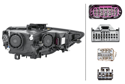 HELLA Bi-Xenon/LED-Headlight - left - for e.g. Audi A3 (8V1, 8VK) 1EL010740-311