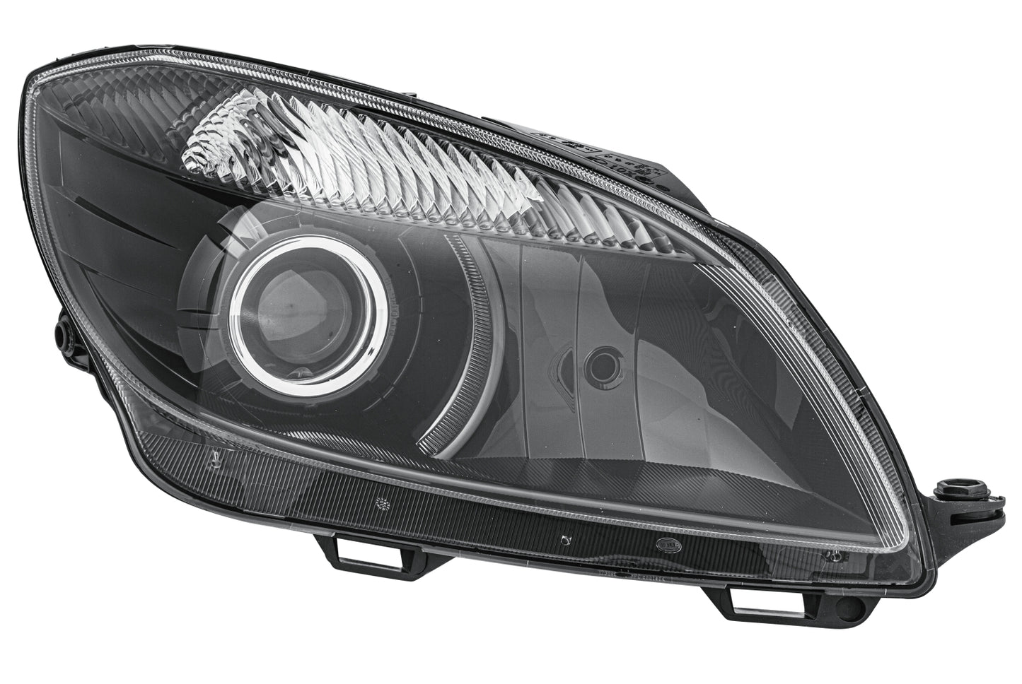 HELLA FF/DE/Halogen-Headlight - right - for e.g. Skoda Fabia II (542) 1EL010417-501